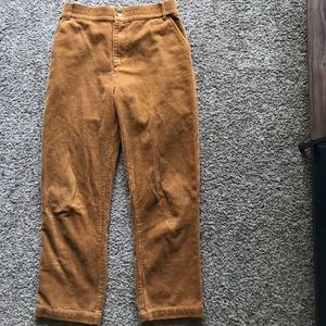 Burnt orange corduroy pants